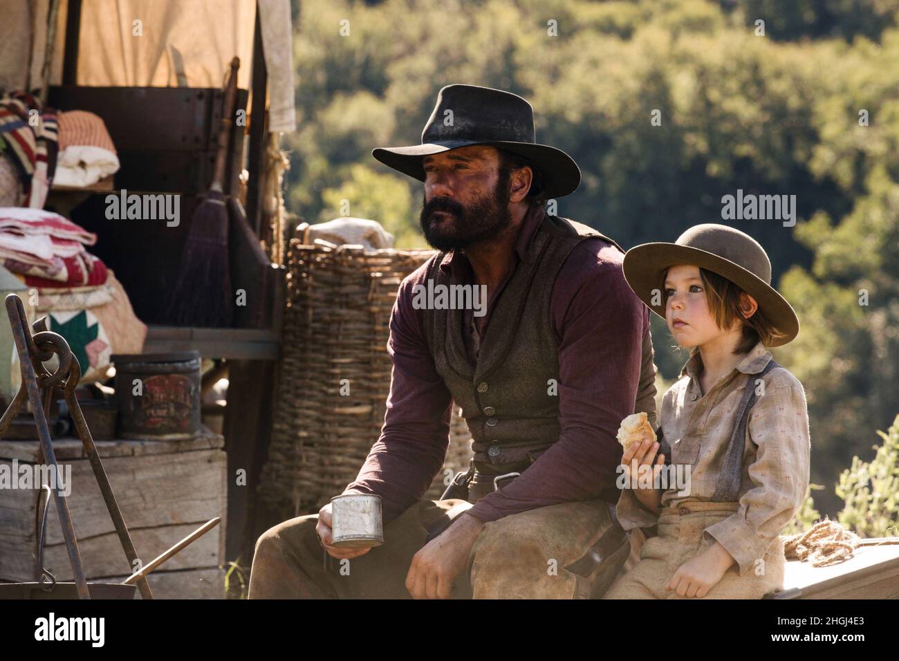 USA. Tim McGraw in a scene from the (C)Paramount+ new TV series : 1883 ...