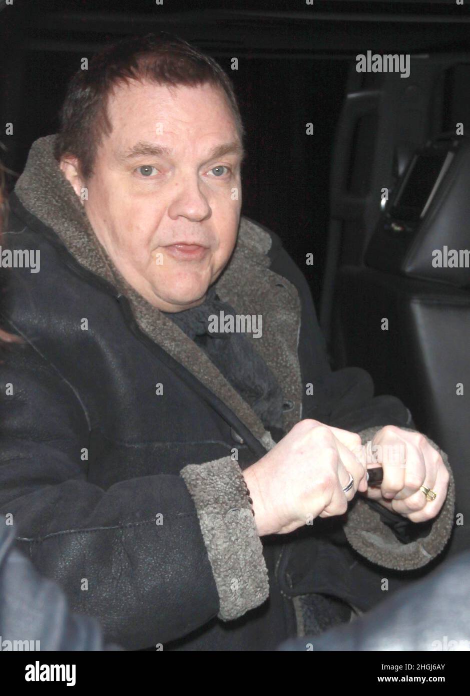 NEW YORK, NY JANUARY 27 Meat Loaf seen visiting Imus in the Morning
