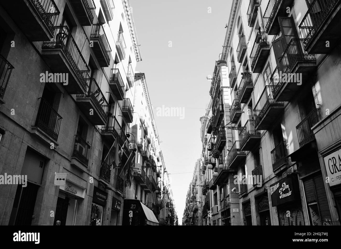 Barcelona city centre Stock Photo