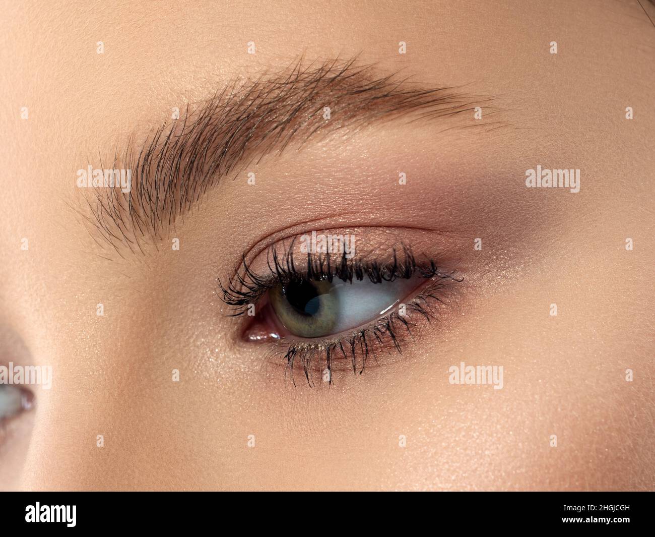 Close up of gray woman eye Stock Photo