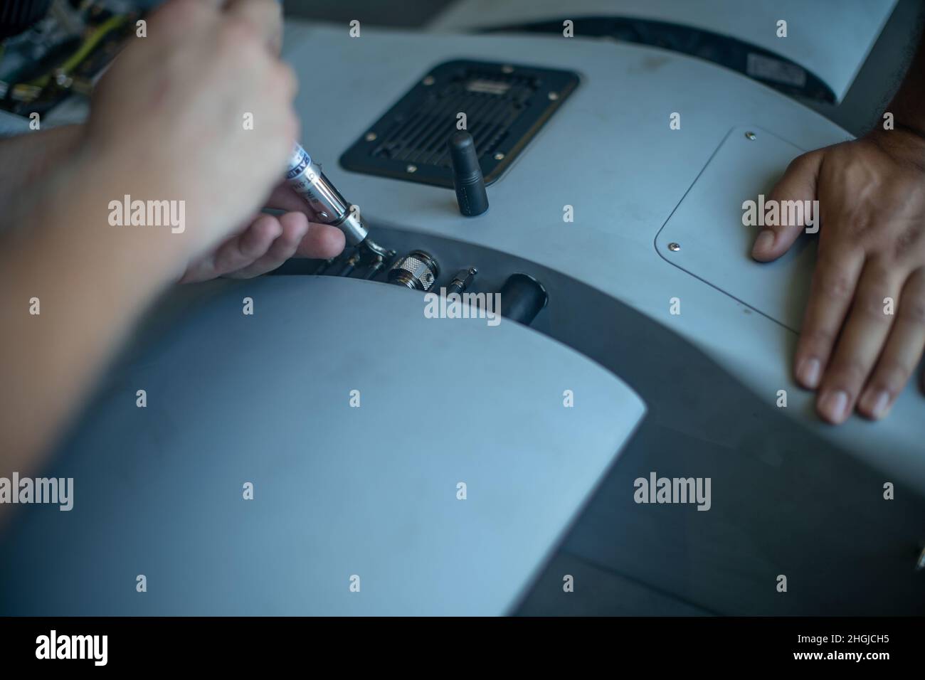 PACIFIC OCEAN (Aug. 17, 2021) Unmanned aerial vehicle operators