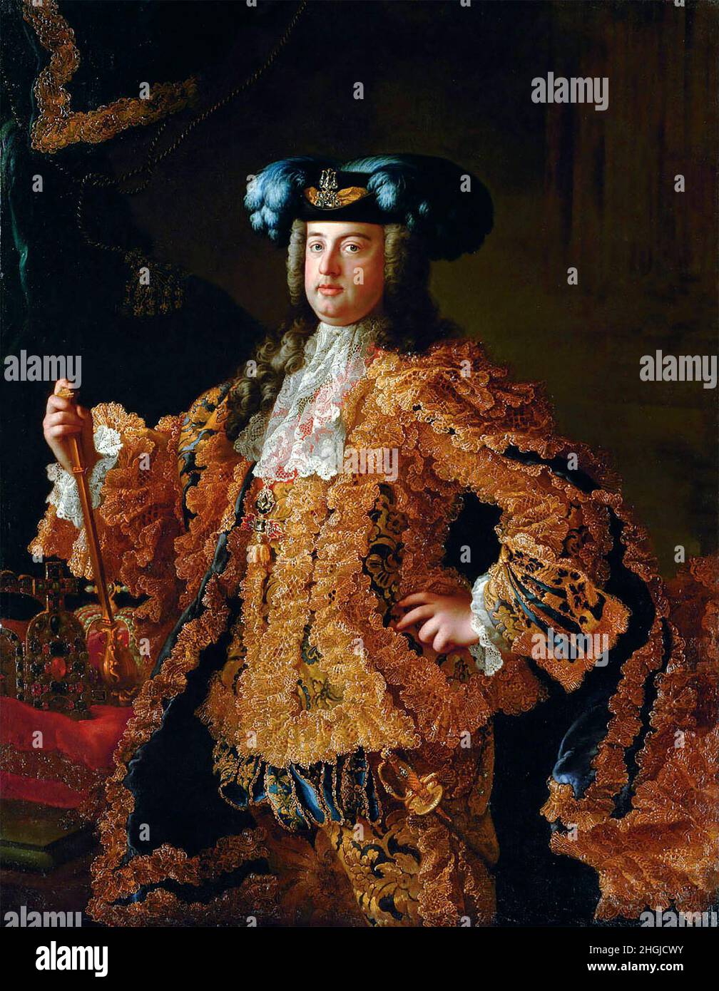 Francis I, Holy Roman Emperor (1708-1765)by Martin van Meytens (1695-1770), oil on canvas, 1745 Stock Photo