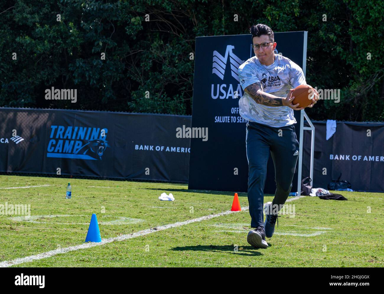 PHOTOS: Panthers, USAA host 2022 Salute to Service boot camp