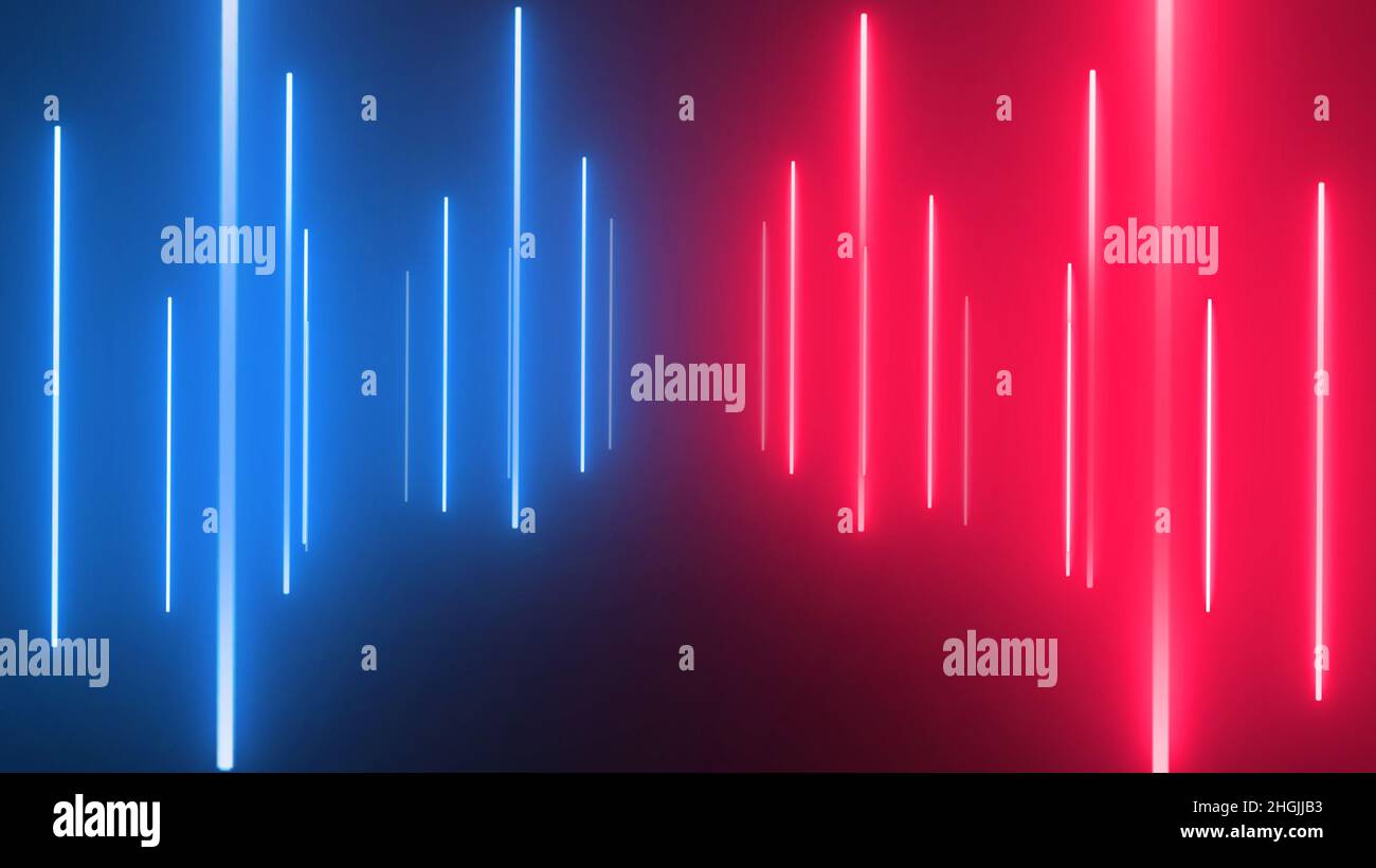 Abstract neon glowing lights line background, geometric glowing shape ...