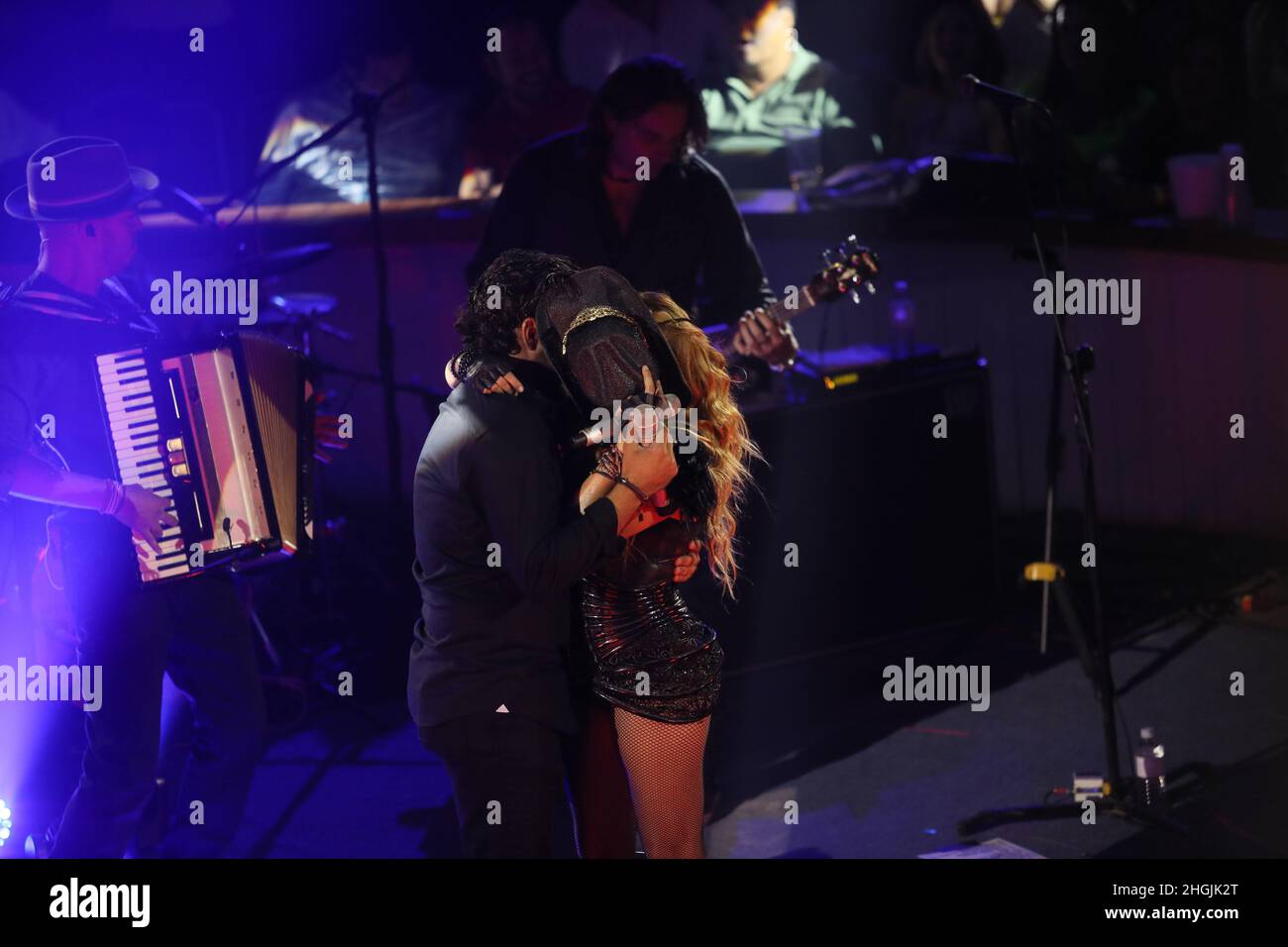 Paulina Rubio, novio, boyfriend of Paulina RubioMexican singer at the  Palenque Expogan 2017 in Hermosillo, Mexico... © (photo by Luis  Gutierrez/Norte Photo) Paulina Rubio, cantante Mexicana en el palenque  Expogan 2017 en