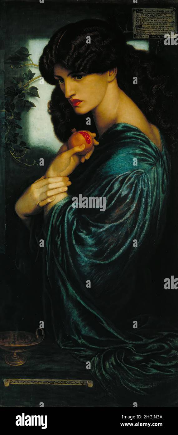 Dante Gabriel Rossetti - Proserpine Stock Photo