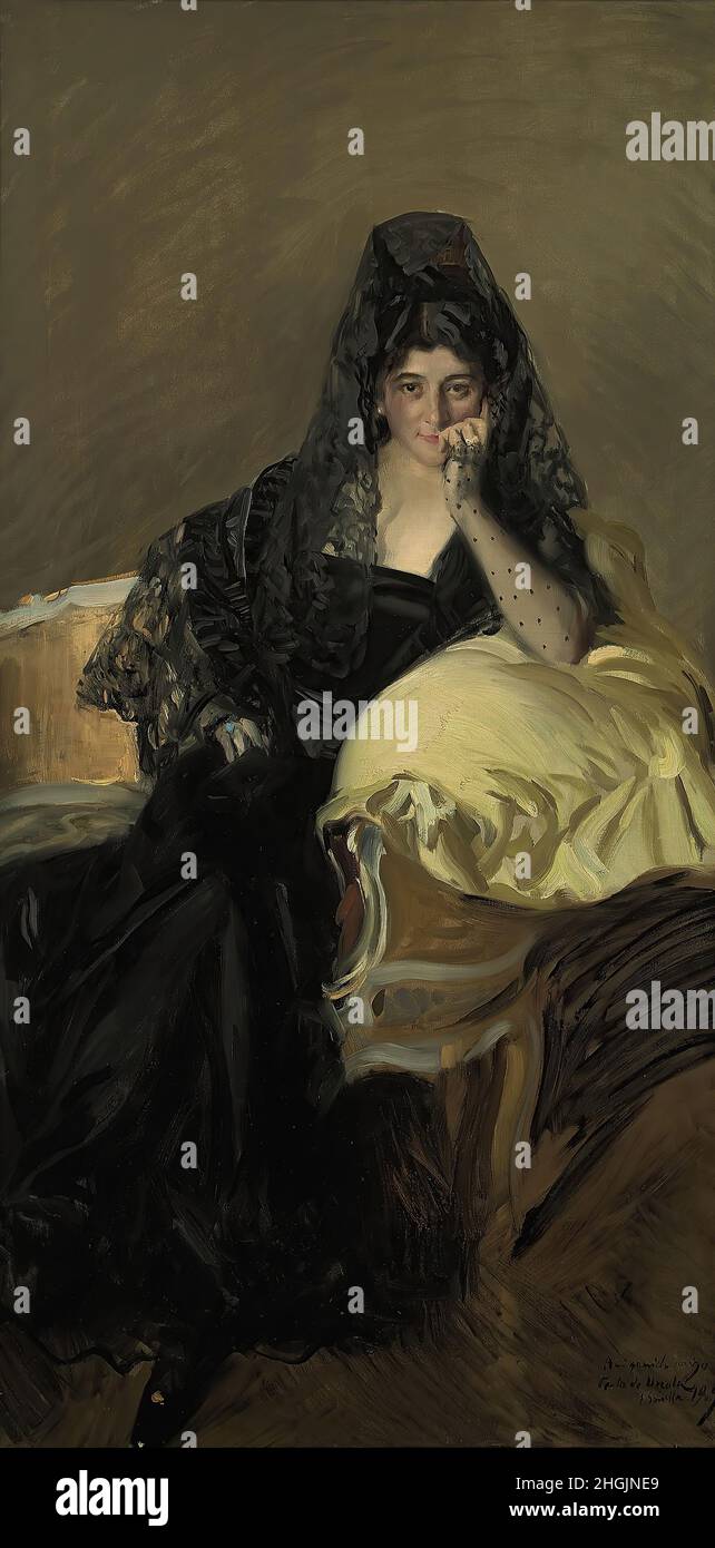 Sorolla Joaqu??n Private Collection Portrait of Se??ora de Urcola