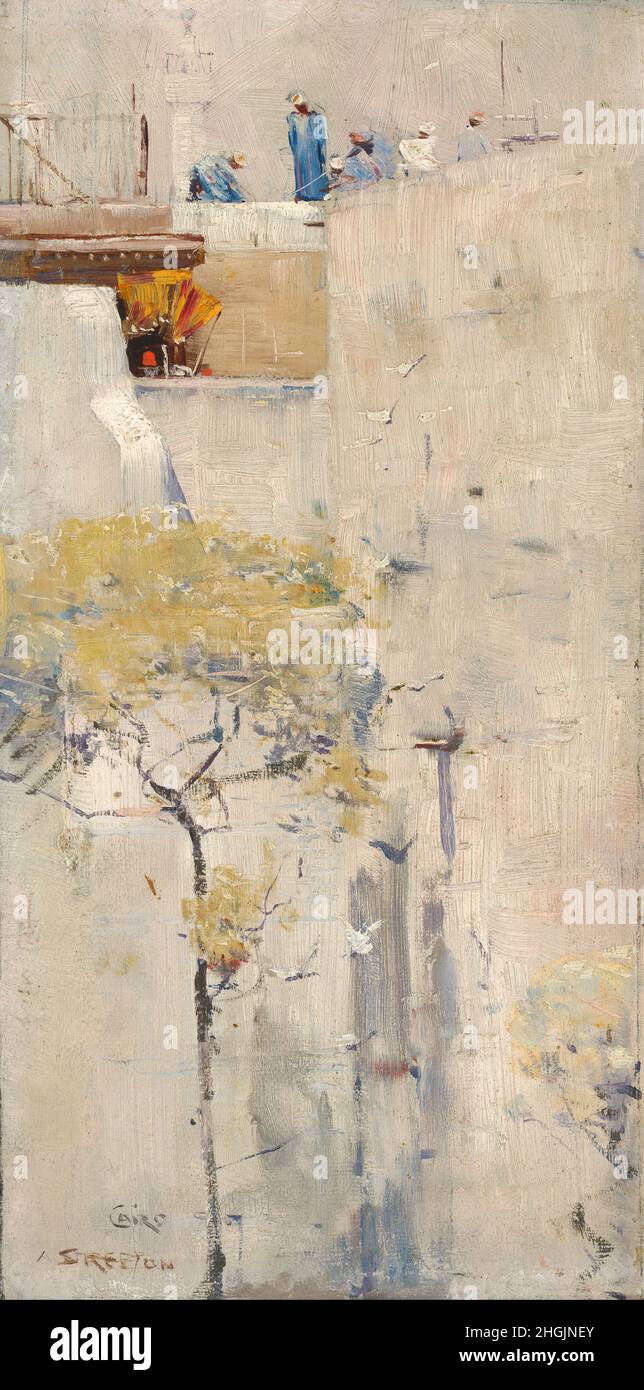 Arthur Streeton (House builders, Cairo Stock Photo Alamy