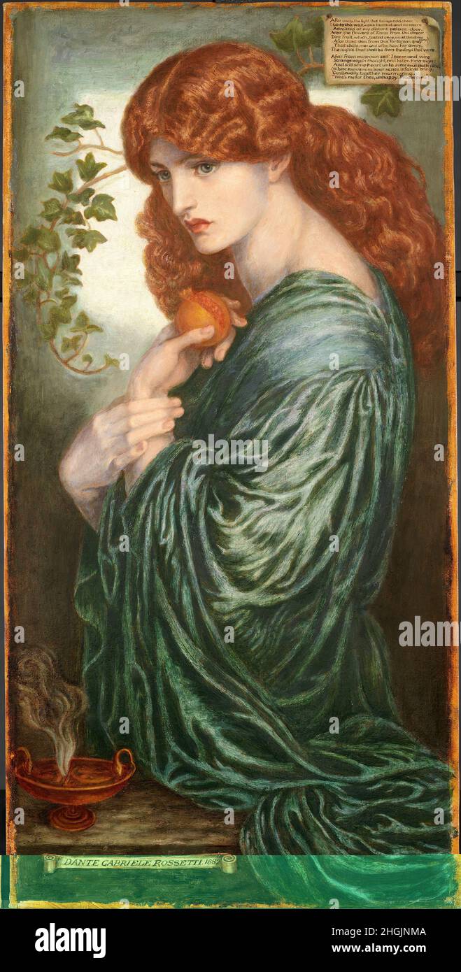Dante Gabriel Rossetti - Proserpine (JQFW5c2ZLfpmbw) Stock Photo