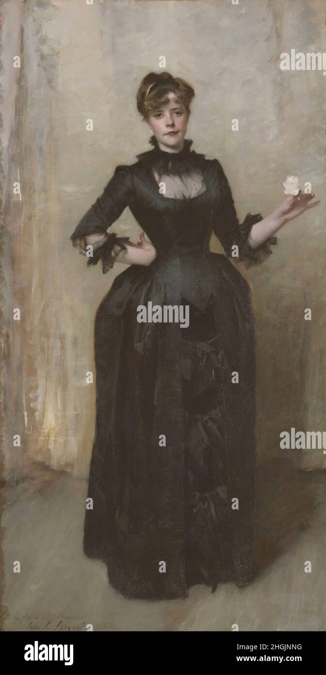 Madame X (Madame Pierre Gautreau). Artist: John Singer Sargent (American,  Florence 1856-1925 London). Dimensions: 82 1/8 x 43 1/4in. (208.6 x  109.9cm) Framed: 95 3/4 x 56 5/8 x 5 in. (243.2, image size:672x1390