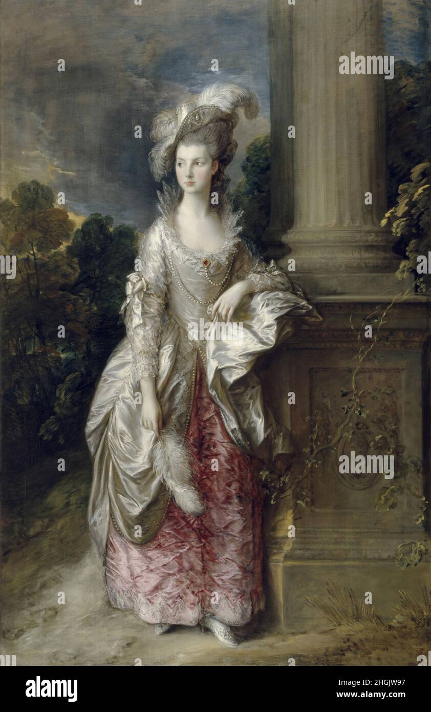 The Honourable Mrs Graham - 1775 77 - oil on canvas 237 x 154 cm - Gainsborough Thomas Stock Photo