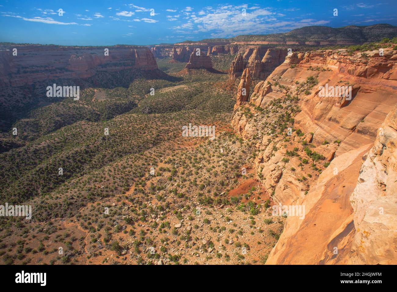 Beautiful scenic canyon landscape at Colorado National Monument Stock Photo