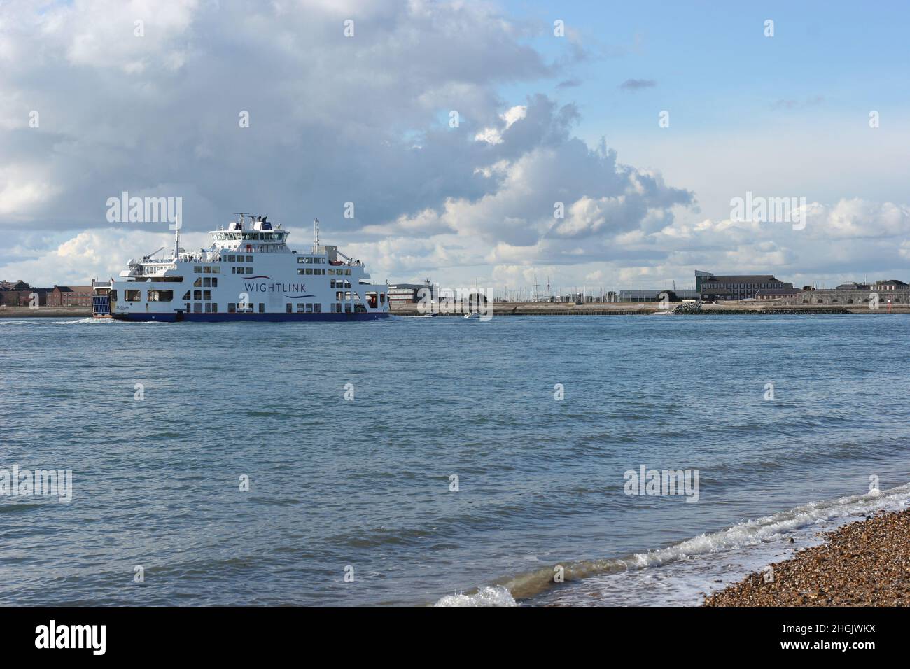 Wightlink ferry Southsea to Isle of Wight Stock Photo