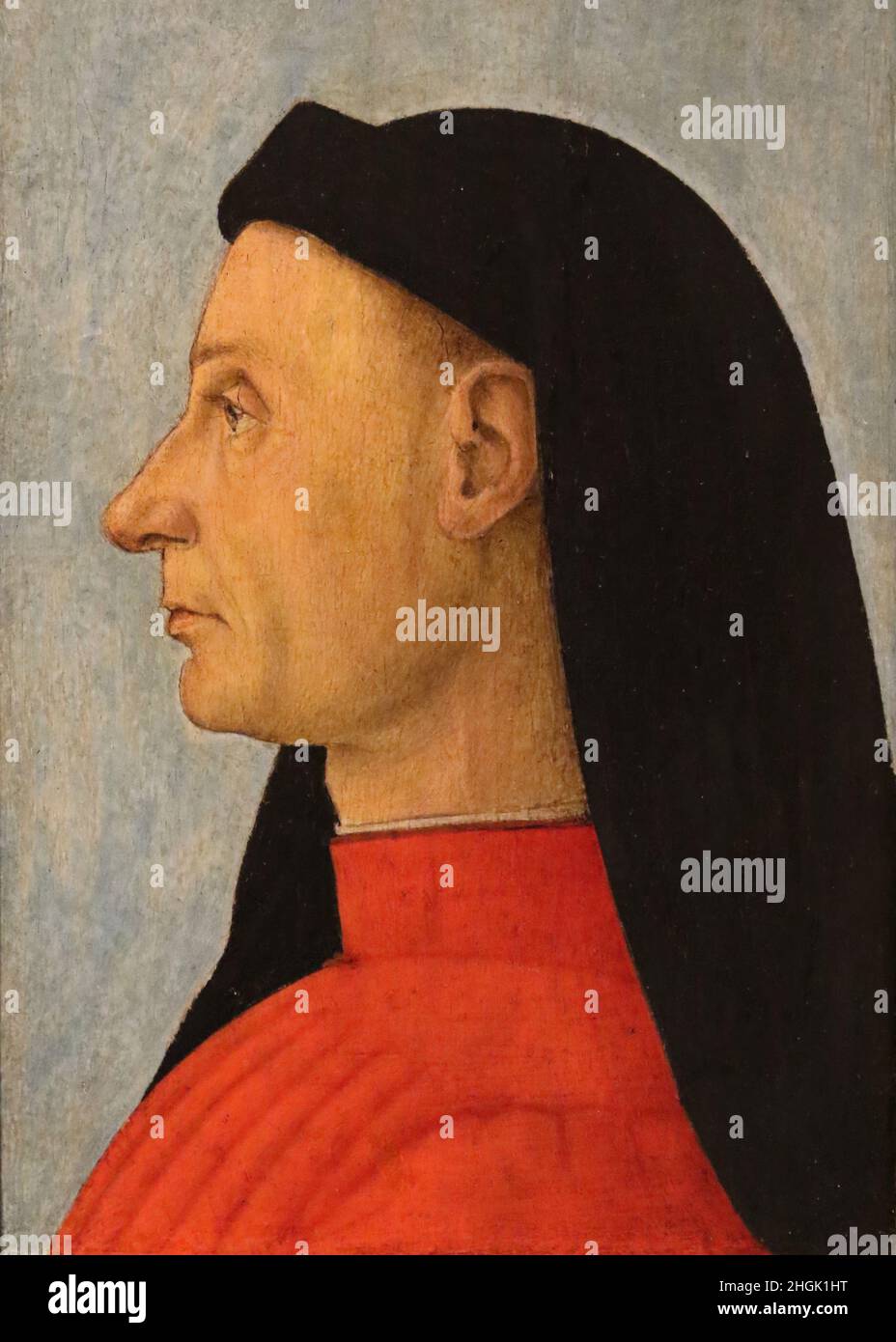 Ritratto di gentiluomo - 1495c. - tempera su tavola 20,9 x 14,4 cm - Carpaccio Vittore Stock Photo
