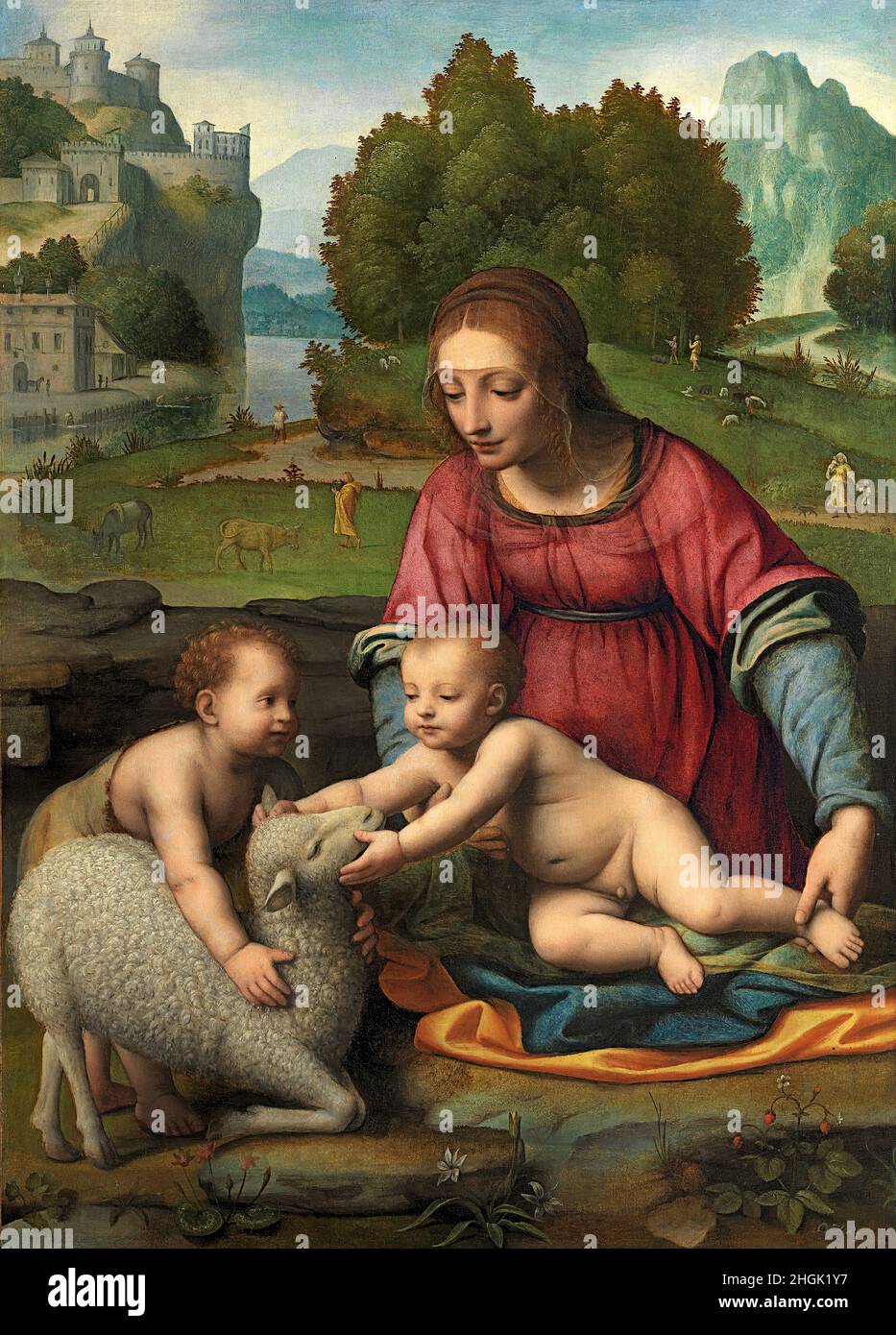 Virgin and Child with the Infant Saint John the Baptist - 1523 25 - oil ...