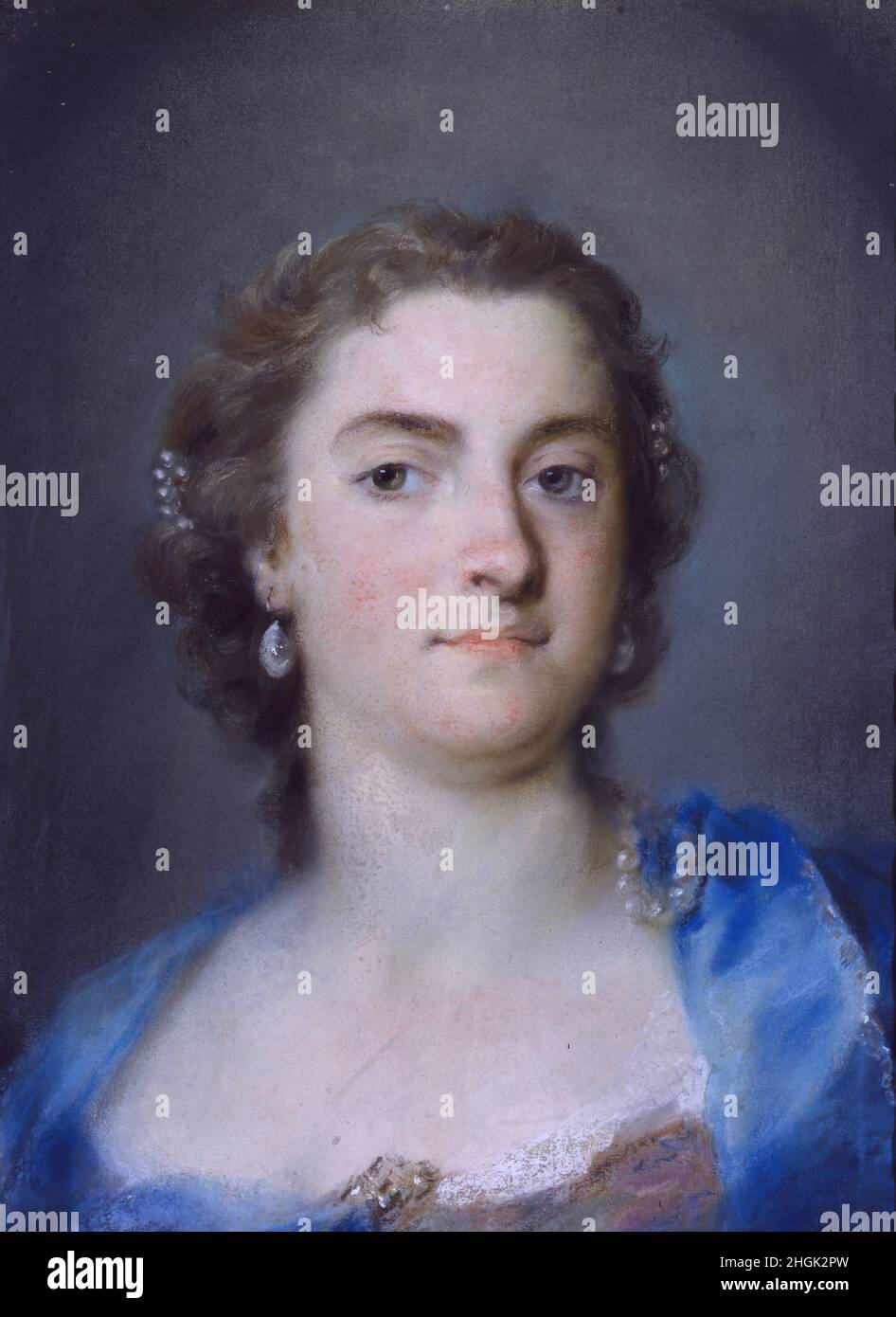 Ritratto di faustina Bordoni Hasse - 1730 35 - pastello su carta no info - Carriera Rosalba Stock Photo