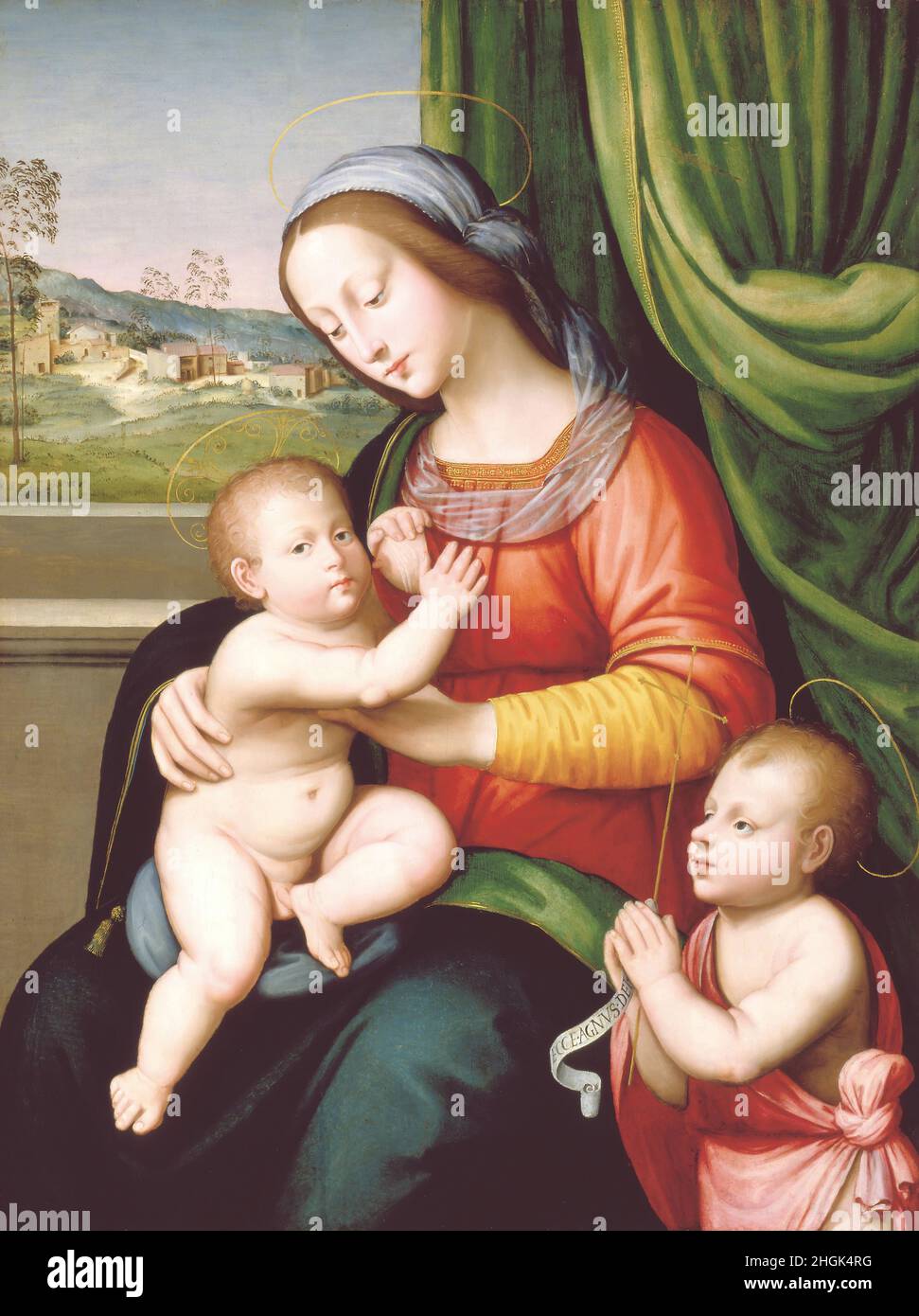 Madonna and Child with Infant St. John the Baptist - 1520c. - olio su ...