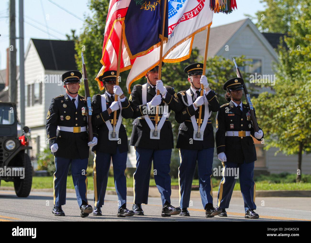 Honor guard of the Human Resource Command participates in the heartland