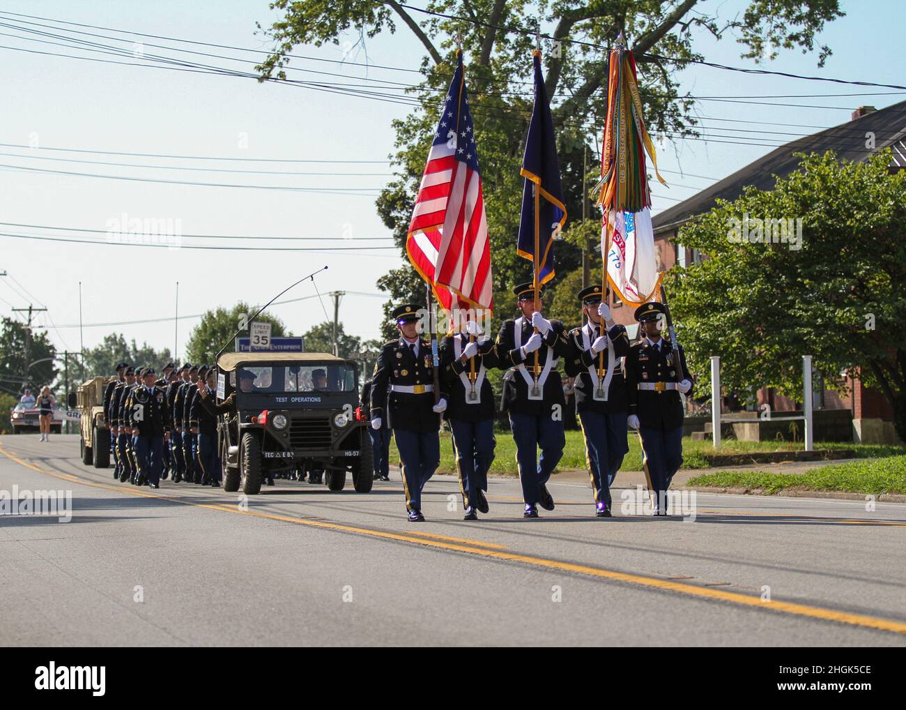 Honor guard of the Human Resource Command participates in the heartland