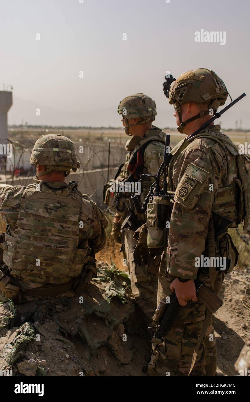 National Guard Soldiers assigned to the Minnesota-based 34th Infantry  Division provide security late August in Kabul, Afghanistan. Deployed in  support of Operation Spartan Shield, about 400 Soldiers from 34th ID were  temporarily