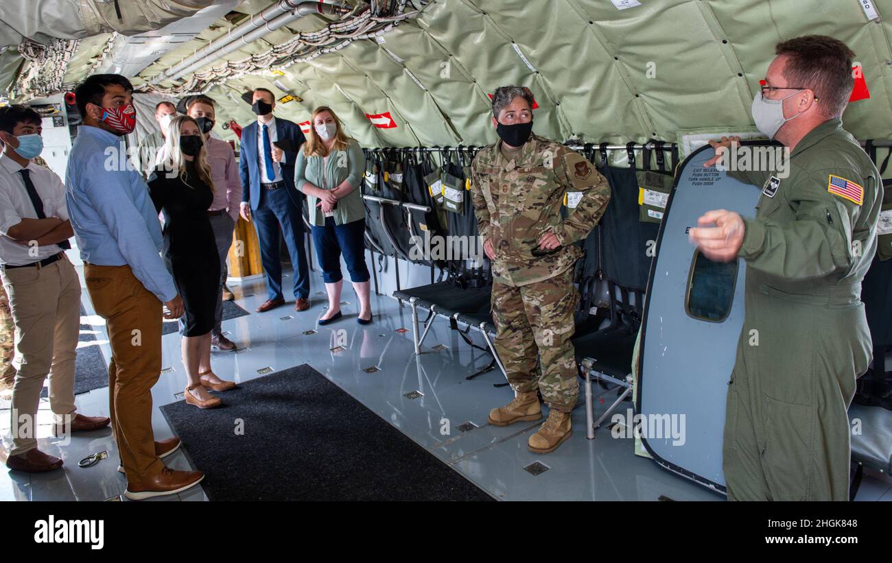 Chief Master Sgt. Eric Wolfe (right), 328th Air Refueling Squadron KC ...