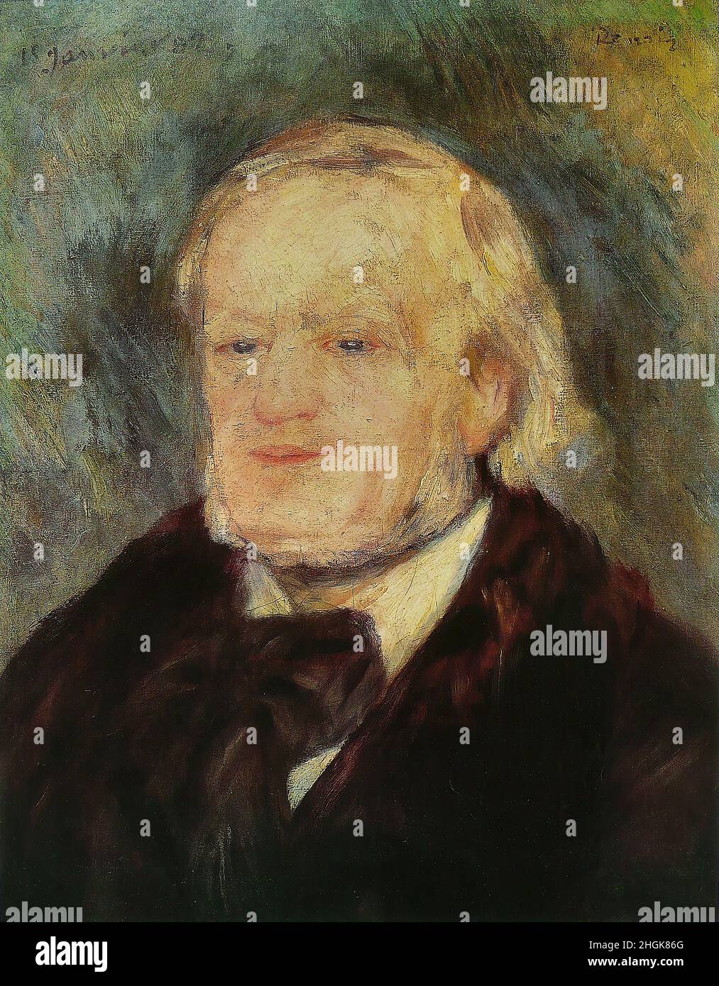 Richard Wagner - 1882 - Oil on canvas 51,3 x 44,7 cm - re02Renoir Auguste Stock Photo