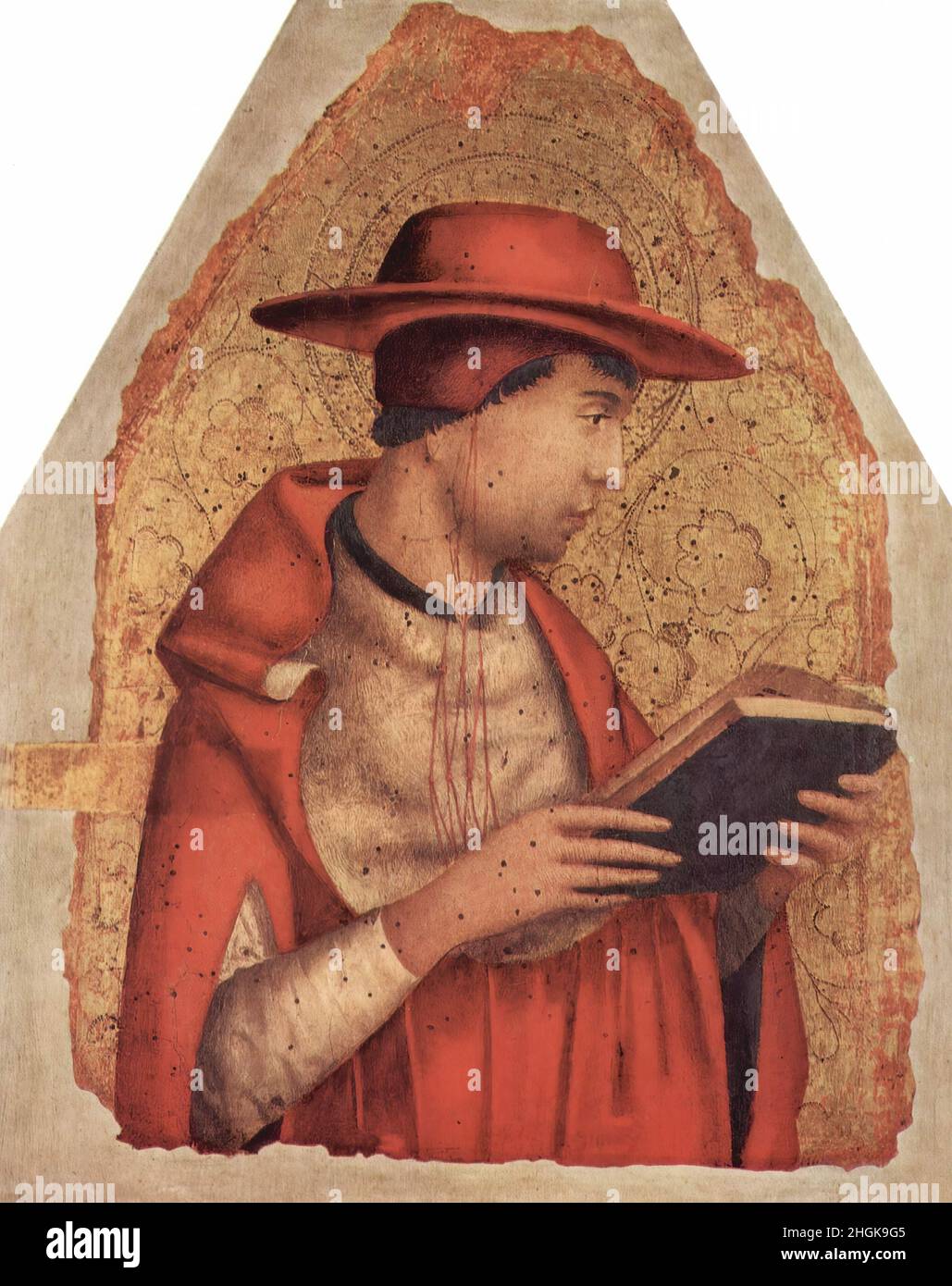 San Girolamo - 1473 - tempera grassa su tavola trasportata su tela 37,7 x  31 cm - Da Messina Antonello Stock Photo - Alamy