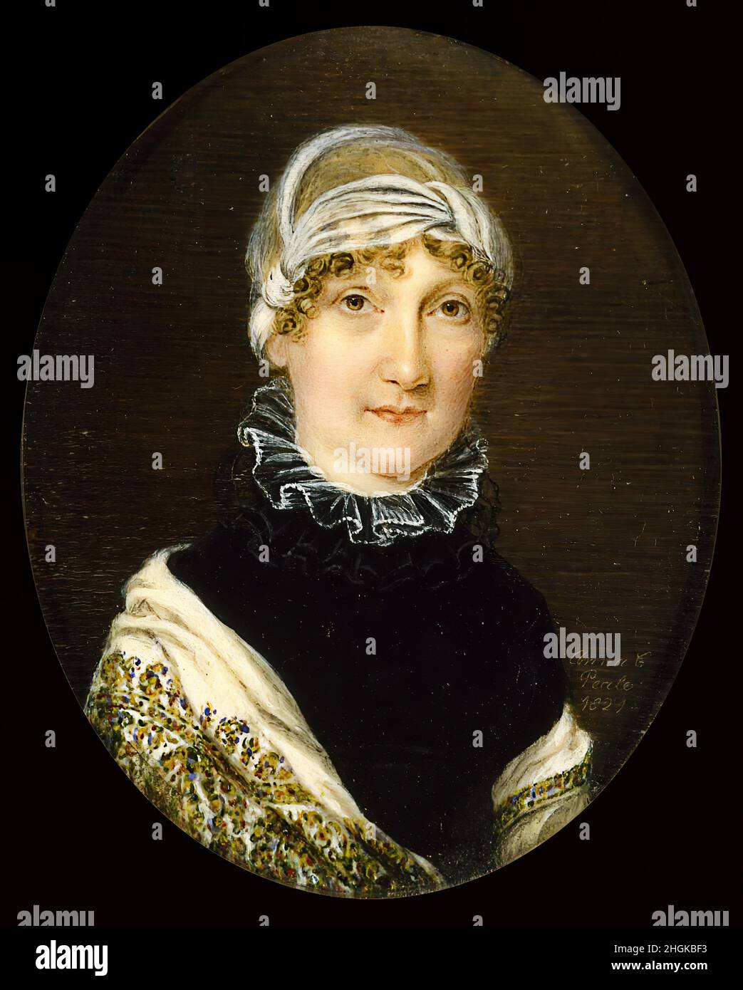 Anna Claypoole Peale - Portrait of Mrs. Jonathan Bates Stock Photo