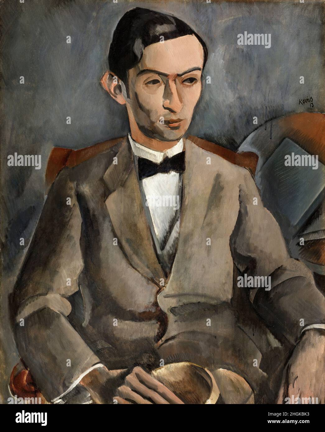 Portrait of Otto Gutfreund - 1913 - Oil on canvas 100,5 x 81 cm - Kars Georges Stock Photo