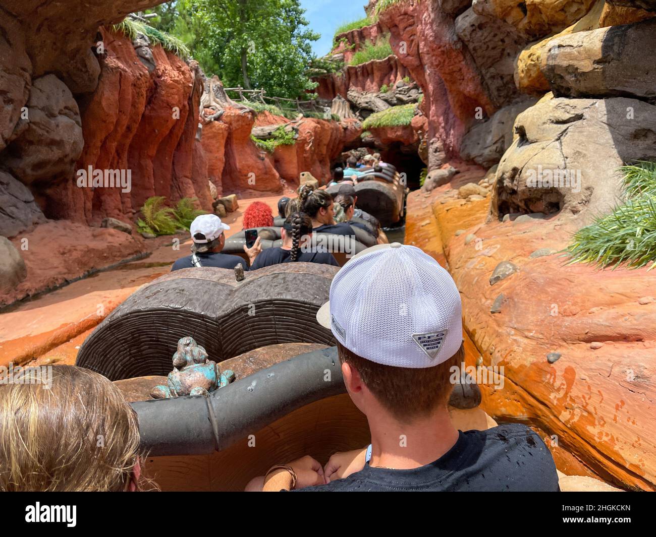 Orlando, FL USA July 5, 2021 The Water ride Splash Mountain at Walt