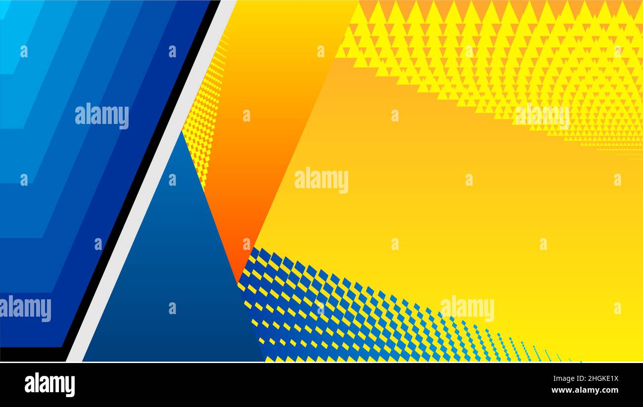 Abstract background modern hipster futuristic graphic. Yellow background with stripes. Vector abstract background texture design, bright poster Stock Vector
