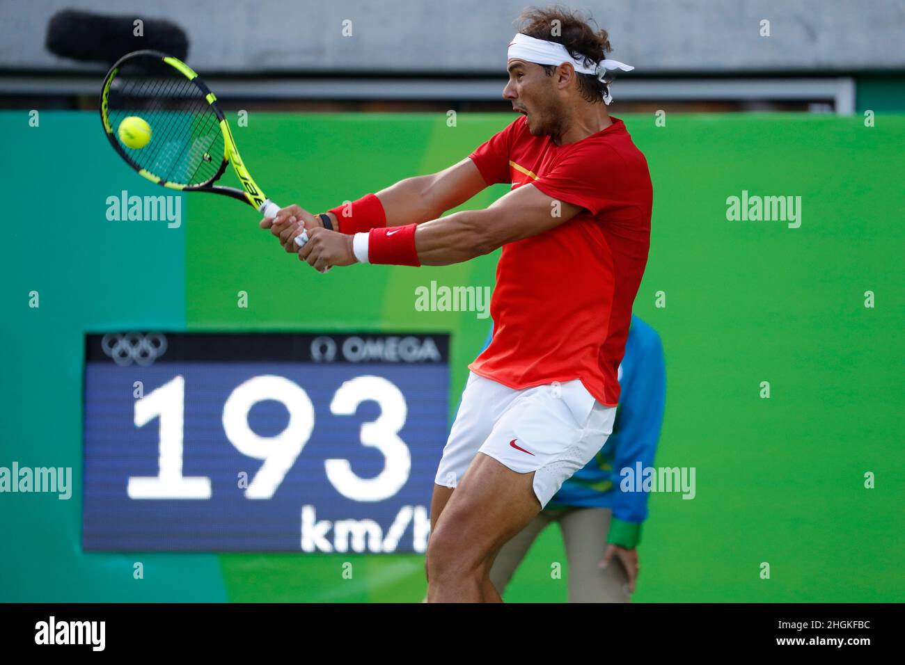 Rafael Nadal tennis player from Spain competing at the Rio 2016 Summer  Olympic Games. Spanish athlete on court, former world number one ATP  rankings Stock Photo - Alamy
