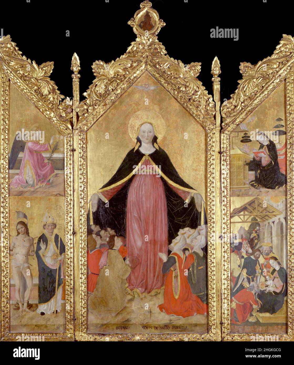 Trittico della Madonna della misericordia 1454 85 tempera e oro su