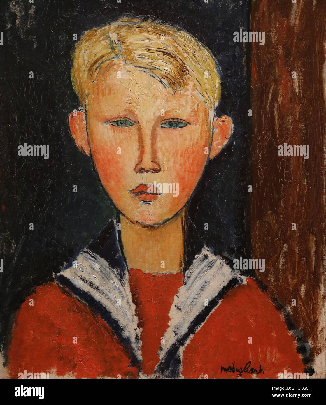 The Blue eyed Boy 1916 Oil On Canvas 46 3 X 38 2 Cm Modigliani the-blue-eyed-boy-1916-oil-on-canvas-46-3-x-38-2-cm-modigliani