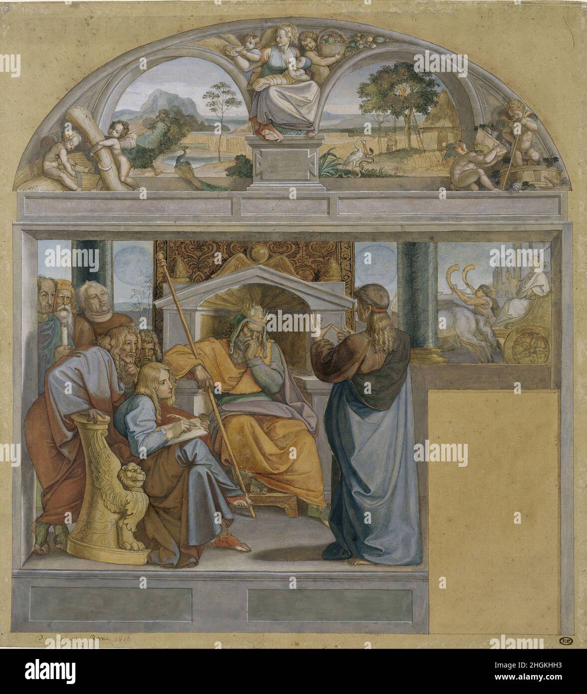 Peter von Cornelius Joseph interpreting Pharaoh s dreams Stock Photo Alamy