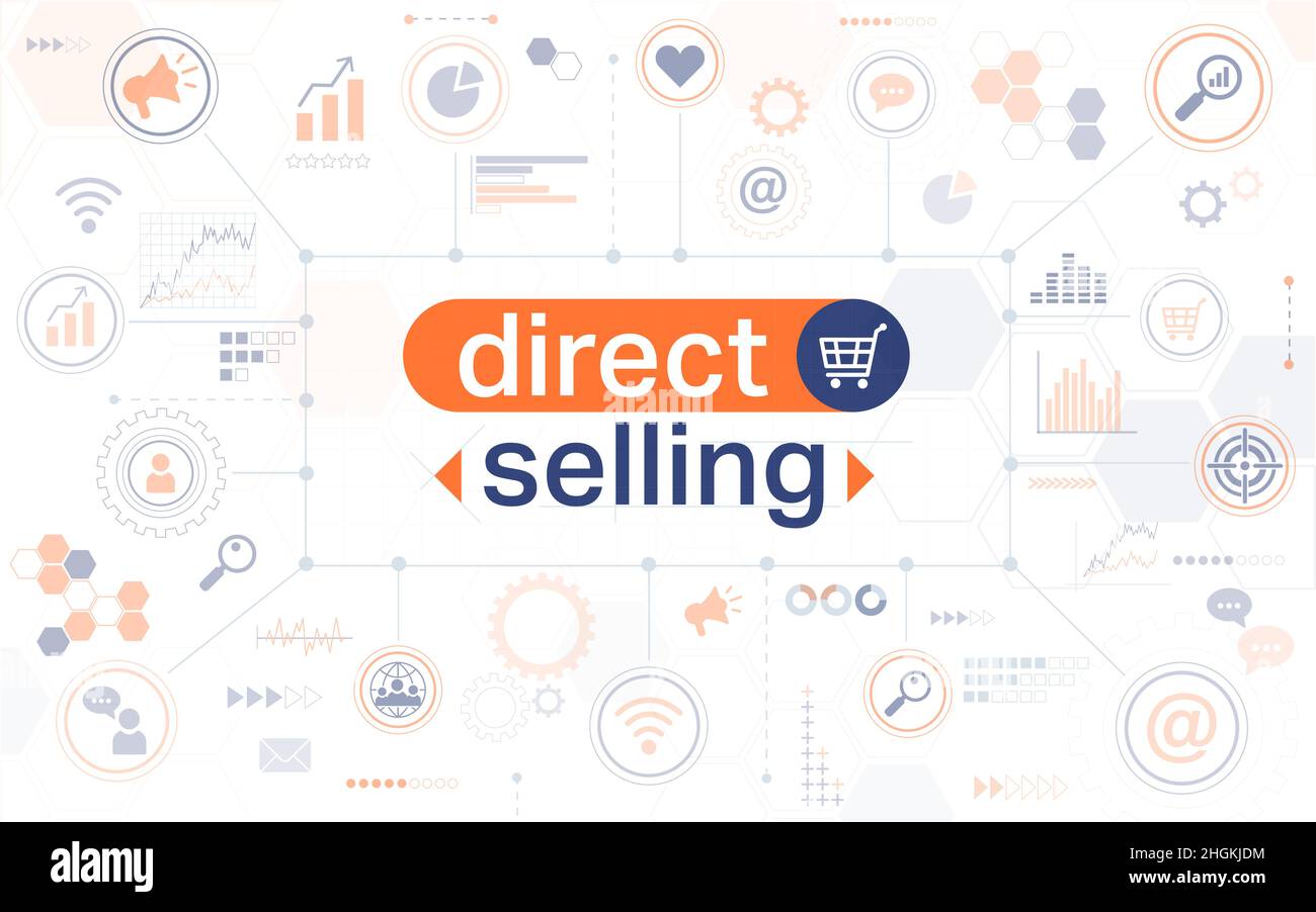 Direct selling horizontal web banner Stock Vector Image & Art Alamy