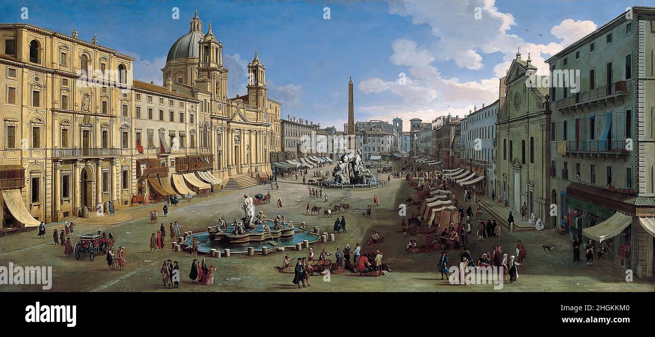 Artist piazza navona hi-res stock photography and images