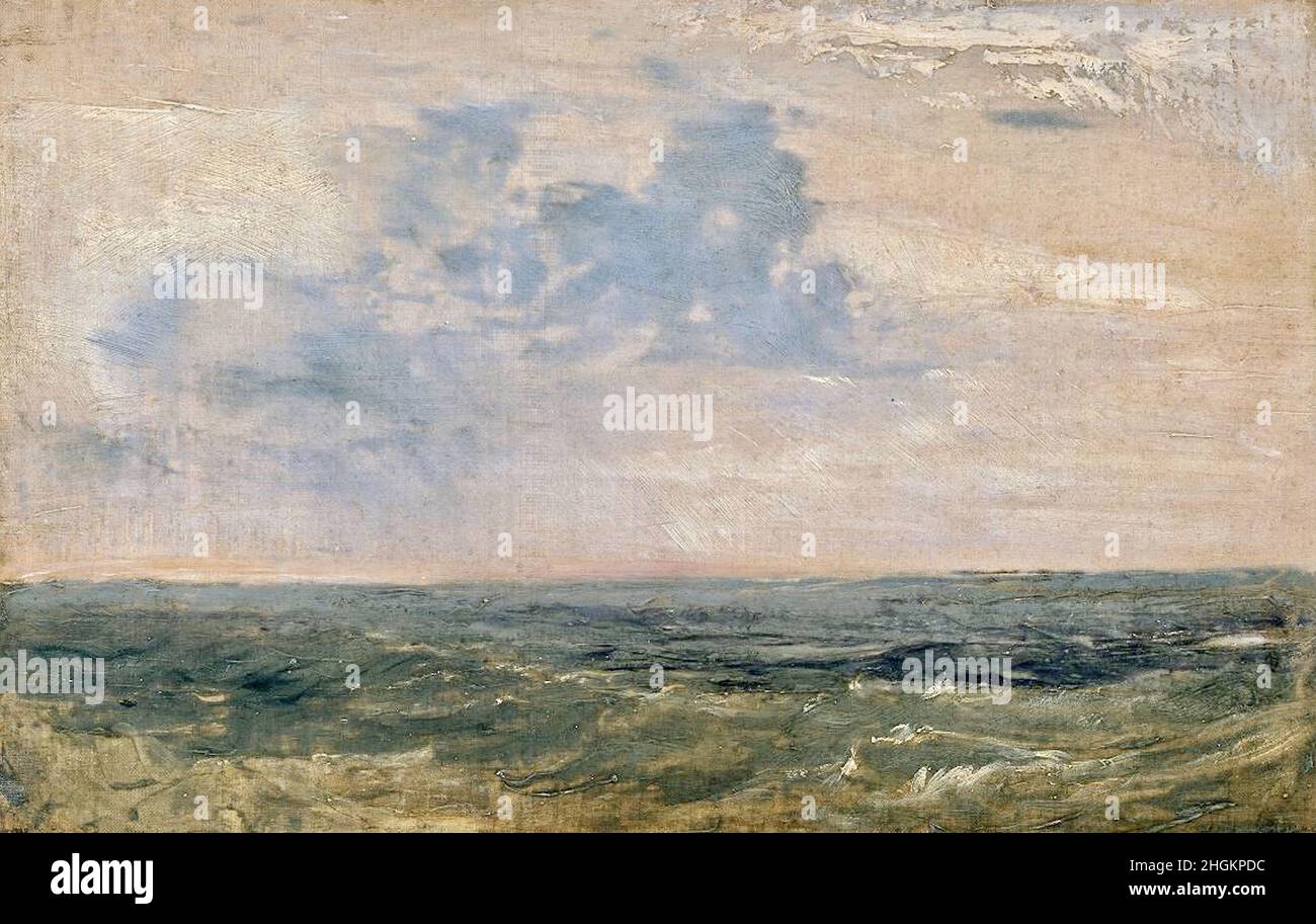 Study of Sea and Sky, Isle of Wight 1827 Oil on canvas 32,1 x 50,2