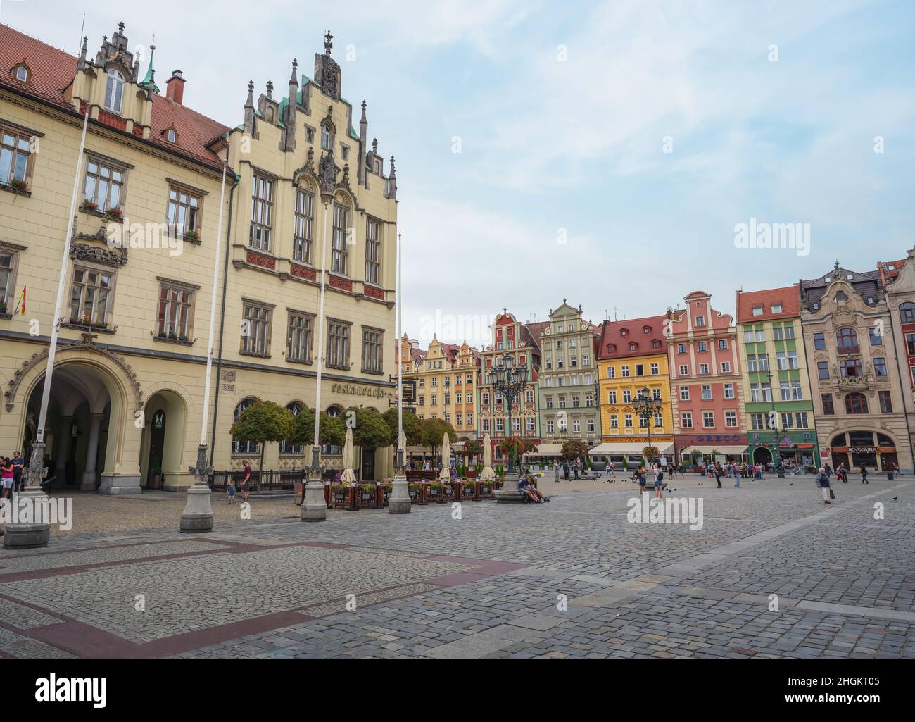 New Town Hall at Market Square - Wroclaw, Poland Stock Photo