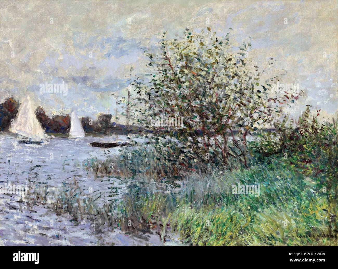 Monet Claude - Private Collection - Les bords de la Seine près d ...