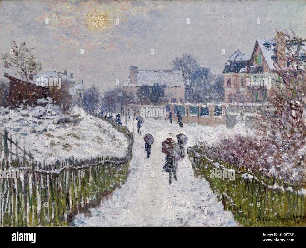 Boulevard SaintDenis, Argenteuil, in Winter 1875 Oil on canvas 60.