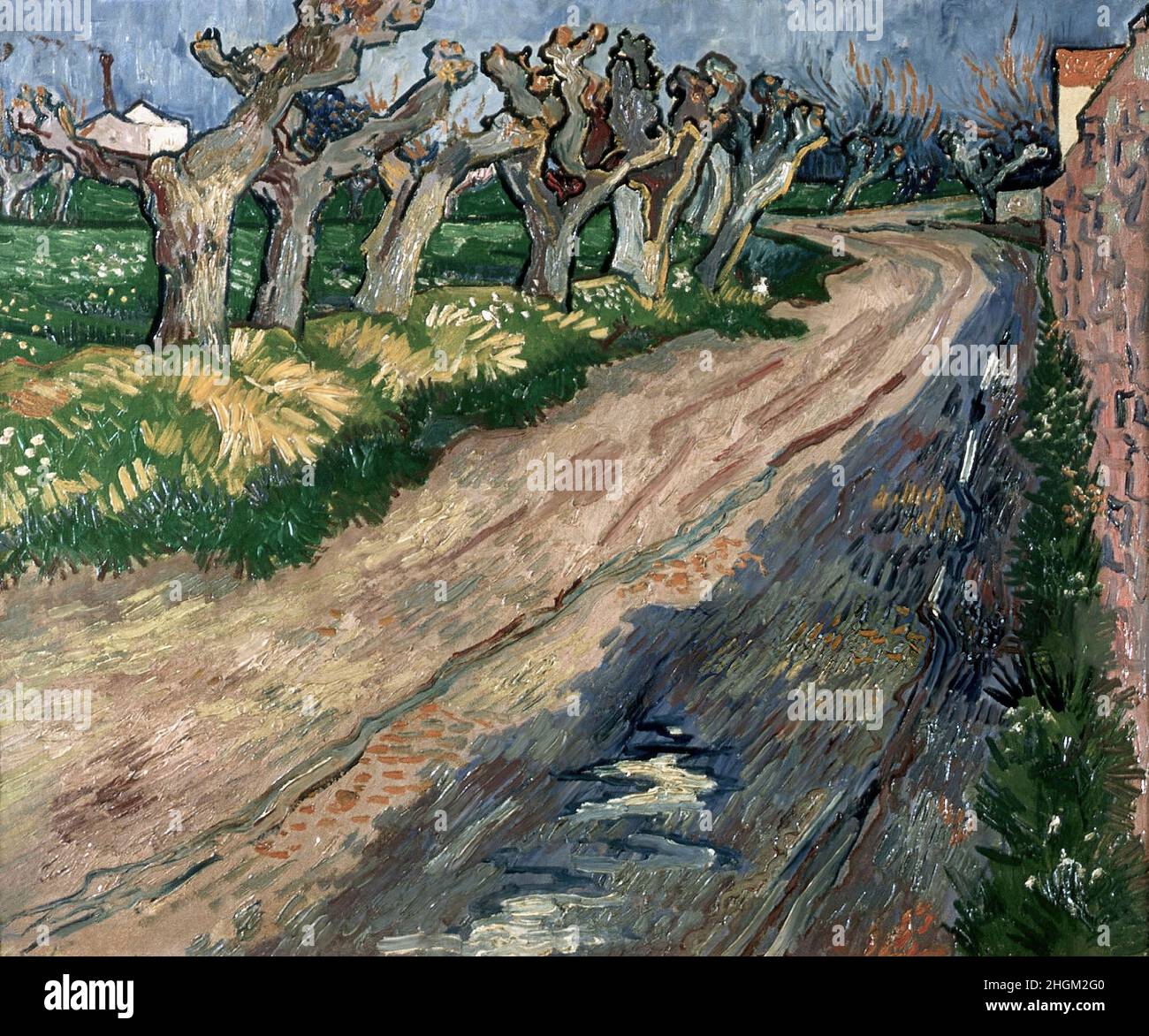 Van Gogh Vincent - Private Collection - Road with Pollard Willows ...