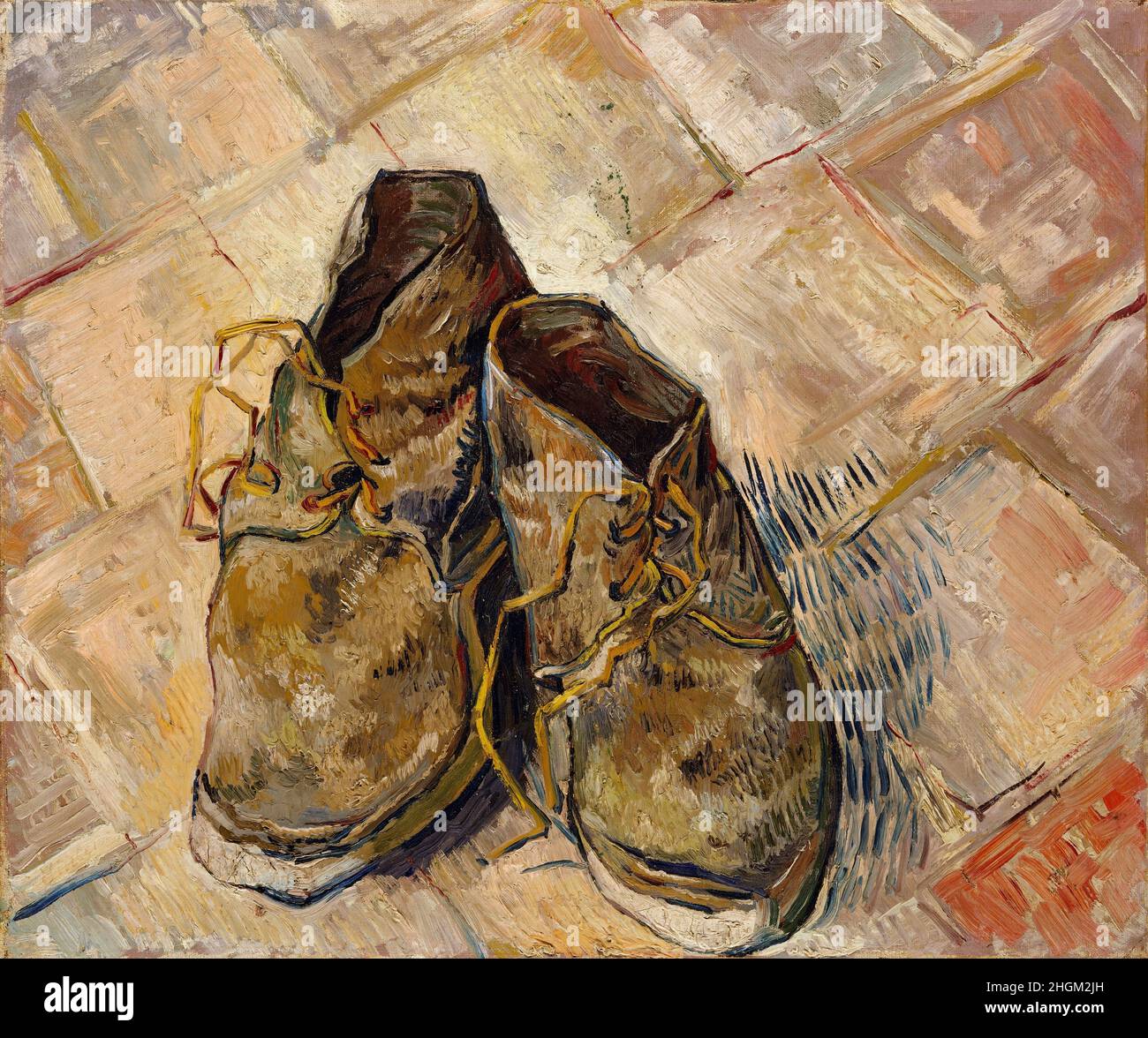 Shoes - 1888 - Oil on canvas 45.7 x 55.2 cm - vg04Van Gogh Vincent Stock Photo