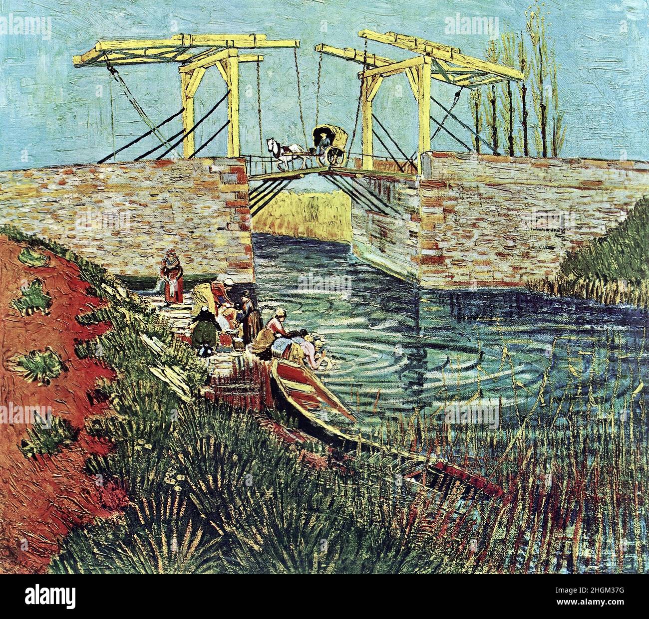 The langlois bridge at arles art hi-res stock photography and