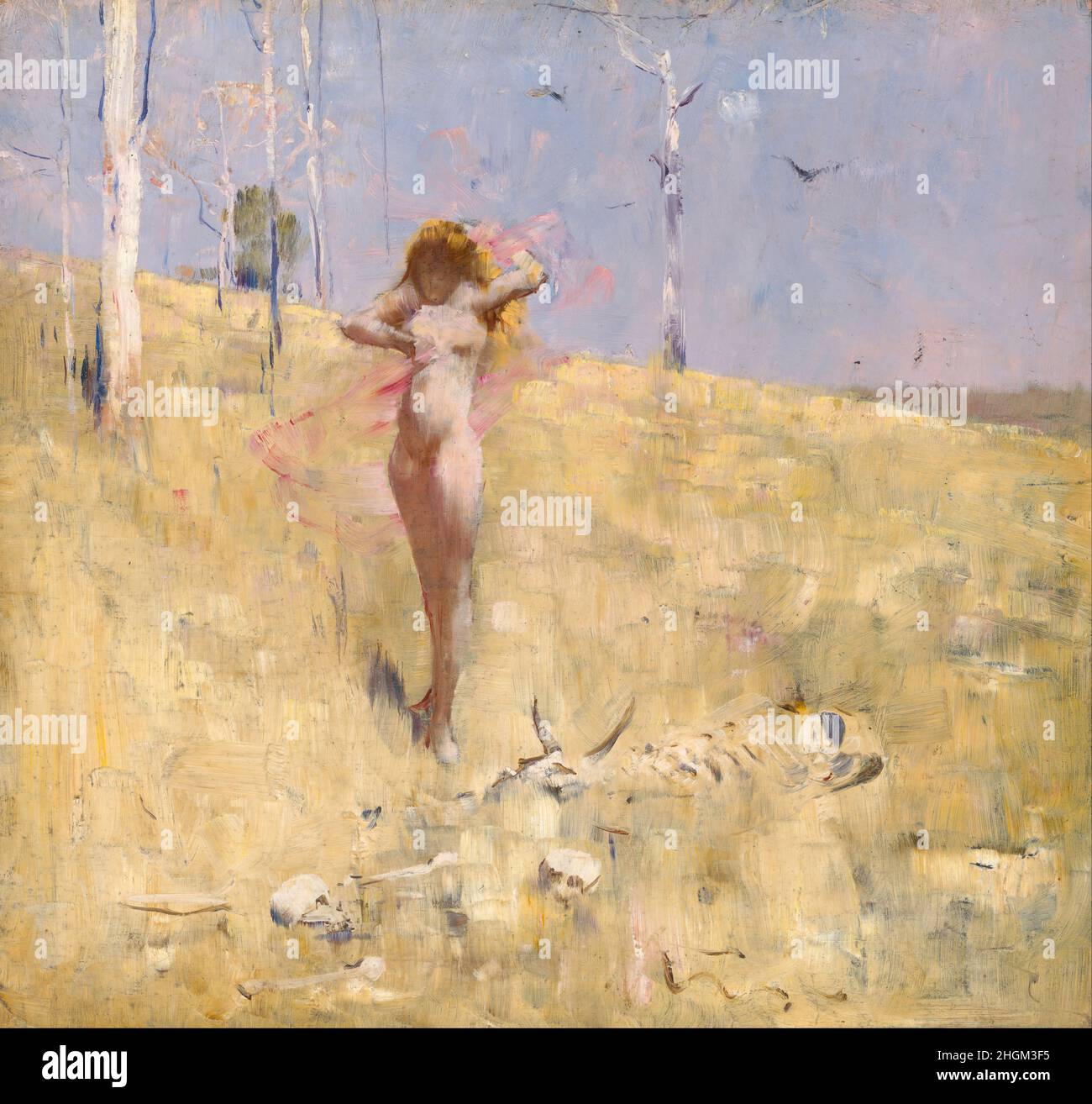 Arthur Streeton - The spirit of the drought Stock Photo