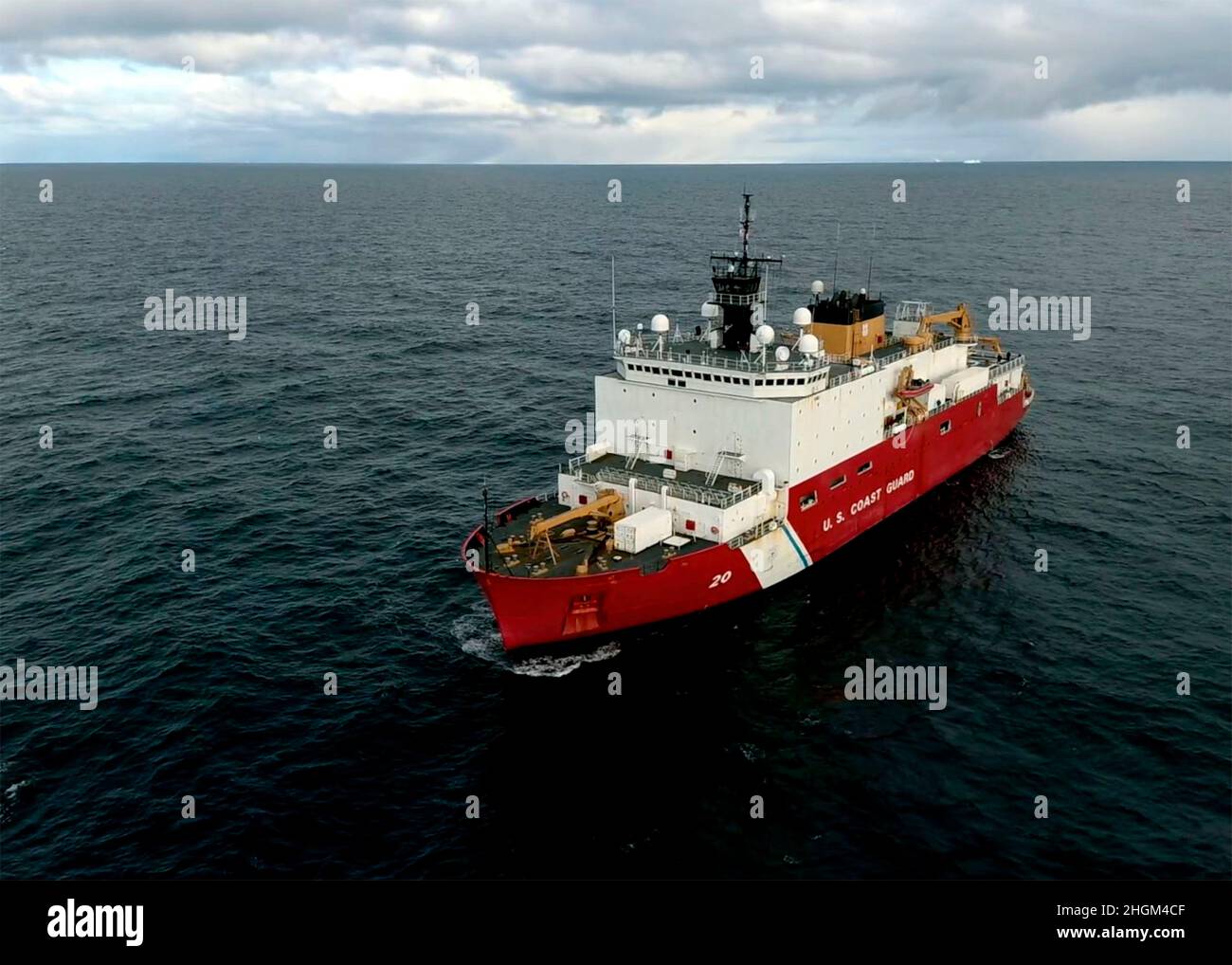 Baffin Bay, Greenland. 09 September, 2021. The U.S. Coast Guard Cutter Healy transits Baffin Bay during an Arctic deployment in support of oceanographic research September 9, 2021 near Greenland.  Credit: CPO Matt Masaschi/US Coast Guard Photo/Alamy Live News Stock Photo