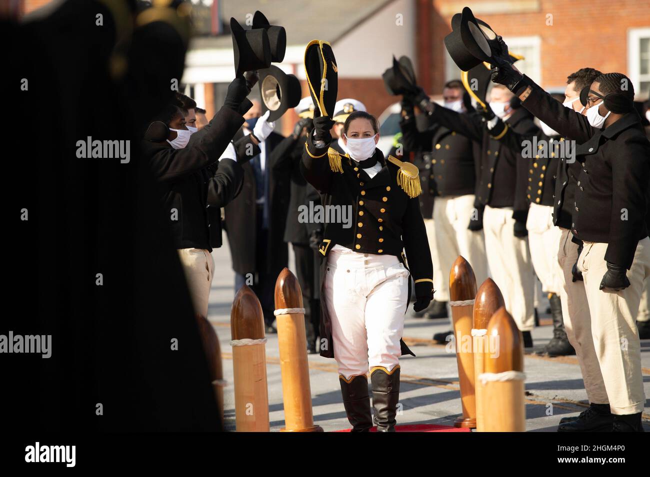 DVIDS - Images - USS Constitution Sailors Parade the Colors at River Bandits  Game [Image 9 of 12]