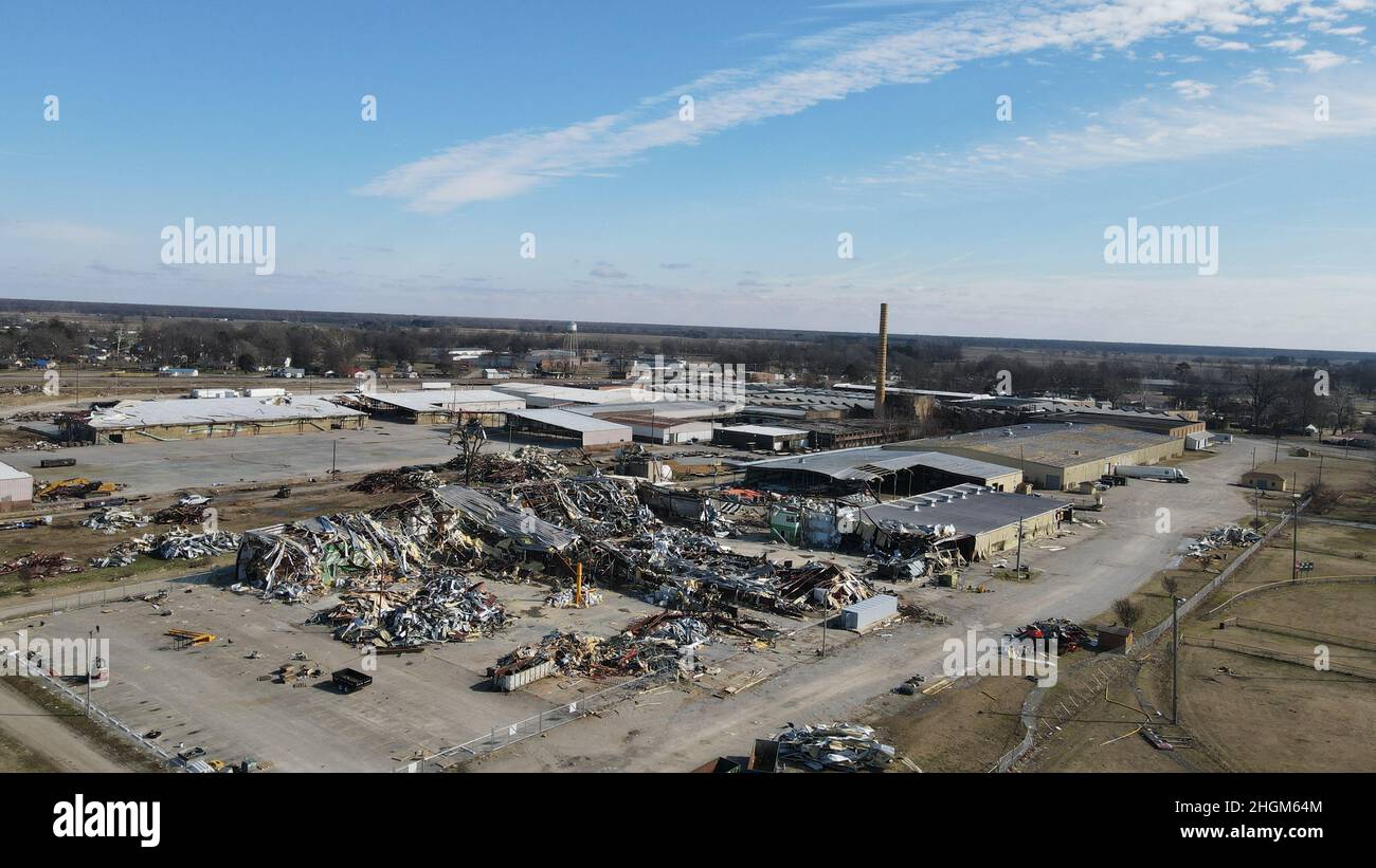 Trumann, Arkansas (Jan 20, 2022) Photos of property damage that