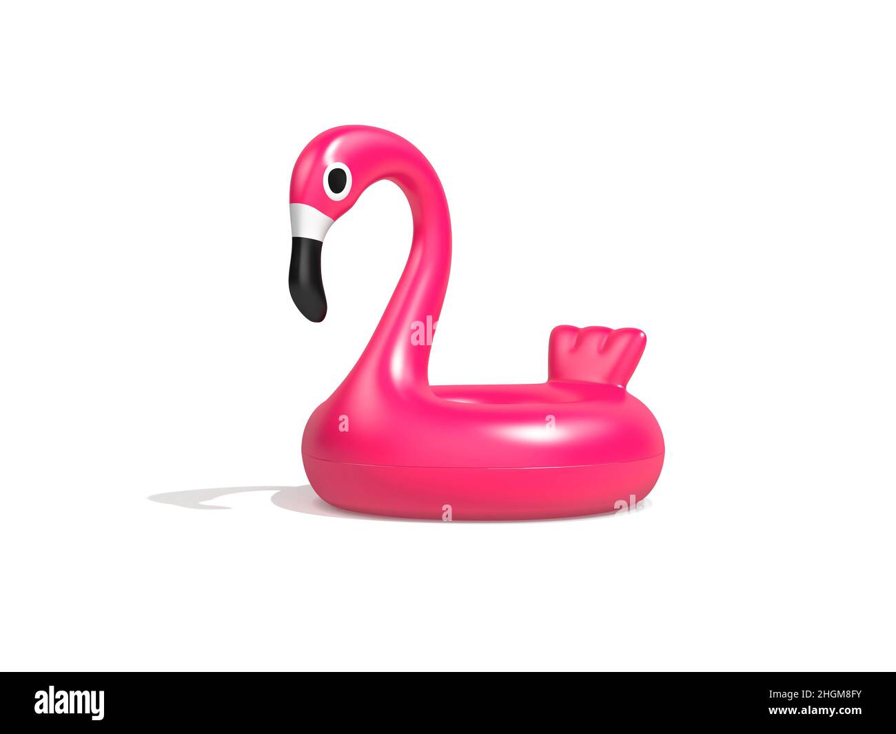 Pink flamingo, illustration Stock Photo