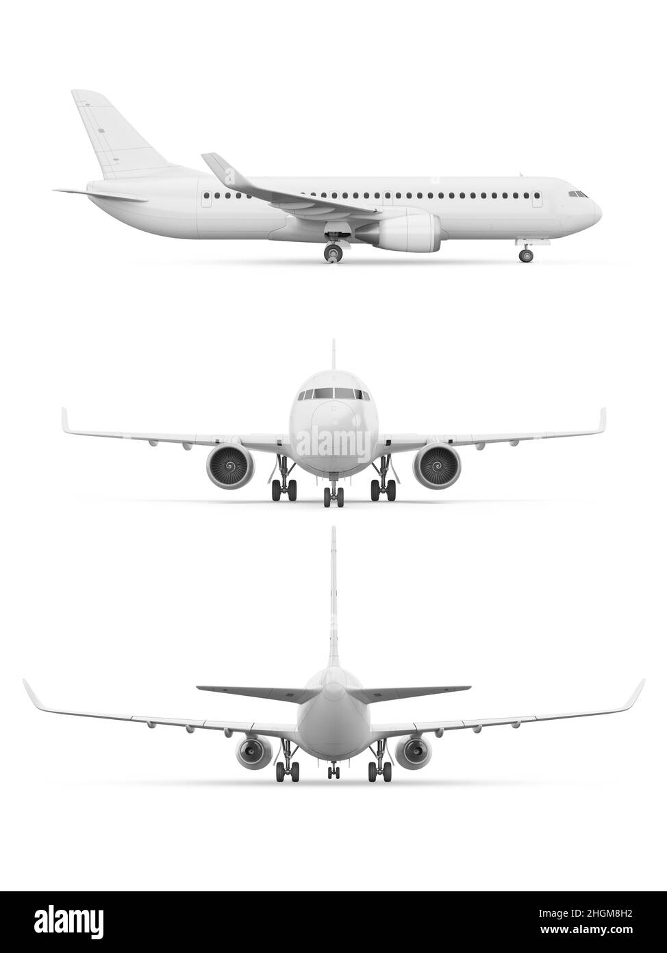 Aeroplane, illustration Stock Photo